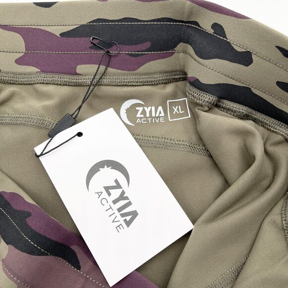 Zyia Womens Unwind Jogger Pants Size XLarge Purple Camo Active Pull On Workout - Picture 9 of 12